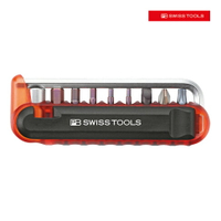 【PB SWISS TOOLS】腳踏車工具組CBB -紅色 PB-470.RED CBB 可連結L型六角板手及起子頭