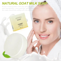 Goat Milk Handmade Goats milk Soap Removal Acne Blackhead Smooth Skin Tightening Pores Deep Cleaning Moisturizing Soap