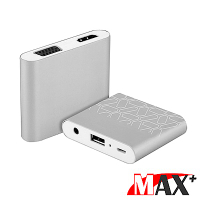 MAX+ 蘋果 安卓 通用轉HDMI/VGA雙視頻MHL影音傳輸器