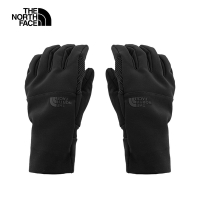 【The North Face 官方旗艦】北面男款黑色DWR防潑水可觸控手套｜89R9JK3