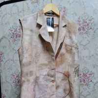 EcoProshlei Blazer Pangersa Bunga Katun Kerah Motif Wanita Panjang Outer Atasan Baju Cardigan