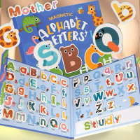 Magnetic Educational Alphabet Game for Learning to Read ABC Word Writing Book Card Alphabet Learning