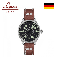 Laco朗坤 861990 德國空軍 飛行員手錶 BASIC AACHEN 軍事風格機械錶(機械錶 39mm)