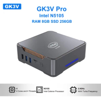 GK3V Pro mini pc Intel N5105 RAM 8G SSD 256G BT4.2 Windows 11 powerful desktops gaming computer laptop Office home minipc