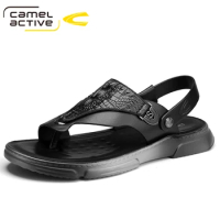 Camel Active New Genuine Leather Men Sandals Summer Beach Shoes Fashion Male Casual Sneakers