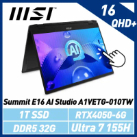 【贈電競耳機】msi微星 Summit E16 AI Studio A1VETG-010TW 16吋 商務筆電
