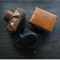 Pu Leather Camera Case Bag For Fujifilm XE4 X100F X100V Fuji X-E4 XS10 X-S10Camera bag Open Battery Strap Mini Case