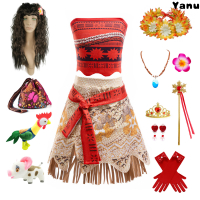 Hot Cross-border Moana Inspired Costume COS Girls' Dress Moana Children's Clothing NN24