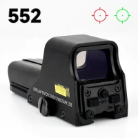 552 Tactical Holographic Reflex Sight Red Green Dot Sight Adjustable Brightness Compact Riflescope Hunting Accessories