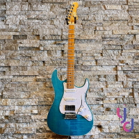 現貨可分期 贈終身保固 JET JS-450 OB 深藍色 大虎紋 Strat 電 吉他 單單雙 進階 suhr