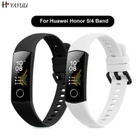 YAYUU Soft Silicone Strap For Huawei Honor Band 5 4 Replacement Wristbands for Honor Band 5 Bracelet