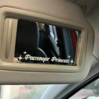 Passenger Princess Star Car Mirror Stickers Decal Rear View Mirrors Auto Vehicle Vinyl Decor Sticker Car Interior Accessories