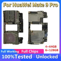 64GB 128GB For HuaWei Mate 9 Pro Motherboard Original Unlocked Mainboard For HUAWEI Mate 9 Pro Logic Board WIth Full Chips