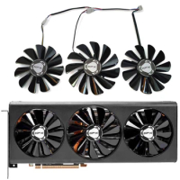 NEW 1SET 95mm 85mm CF1010U12S RX 5700 XT GPU FAN，For XFX RX 5700 Radeon RX 5700 XT 5600XT THICC III Graphics card cooling fan