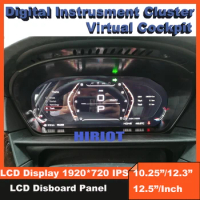 For BMW 5 6 Series M5 E60 E61 E63 E64 Speedometer LCD Dashboard Panel 12.3''Digital Instrument Gauge Cluster Virtual Cockpit HUD