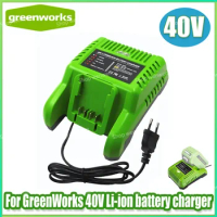 GreenWorks 40V lithium-ion battery 29472 ST40B410 BA40L210 STBA40B210 29462 20262 29282 Lithium battery charger 29482 G-MAX 40V