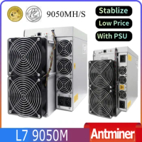 Real Price Bitmain Antminer L7 9050Mh/s Scrypt Algorithm Asic Miner 9050M Doge LTC Mining 3425W 0.36 J/MH Dogecoin Litcoin Miner