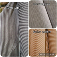 Kain Sofa Motif Salur Kecil Timbul, Bahan Kain Kurs Sofa Keteran