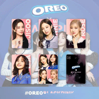 Thẻ Ảnh Blackpink X Oreo, Thẻ Ảnh Blackpink Jennie Lisa Rose Jisoo Oreo 5 Mỗi Bộ