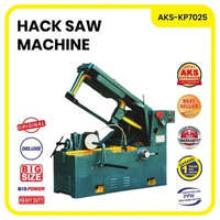 Mesin Gergaj Hacksaw Pemotong Potong Pipa As Besi Logam Horizontal Machine 18 Inch AKS-KP7025..