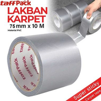 Lakban Kain Lantai Karpet Roll Solasi Karpet Cloth Tape Writable 10M Super Sticky Cloth Floor 40mm S