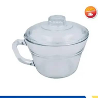 Mangkok Kaca Bening Dengan Tutup Kedaung Noodle Cup Mangkuk Saji Besar Tahan Panas Harga Murah