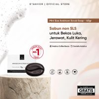 [SPECIAL CREATOR] D'SAVIOR Arabican Scrub Soap 40gr Mini Size | Sabun non SLS untuk Bekas Luka, Jera