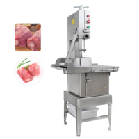 Electric Bone Cutting Sawing Machine Automatic Commercial Tabletop Stainless Steel Bandsaw Bone Cutter For Home Kitchen