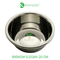 Promo!! KOMODO BASKOM ELEGAN KOREA STAINLESS UKURAN 20 CM