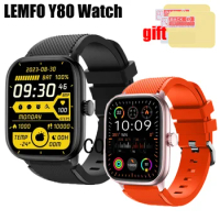 For LEMFO Y80 Smart Watch Strap Women MEN Band Silicone Replacement Bracelet Belt Screen protector film
