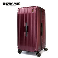 BERMAS 大容量戰艦行李箱 胖胖箱 旅行箱 -30吋 勃地根紅