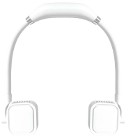 Myko - 方形掛頸風扇2000MAH-白色