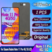 6.67" Super AMOLED For Xiaomi Redmi Note 11 Pro 2201116TG LCD Display Touch Screen Digitizer For Redmi Note 11 Pro 5G Replace