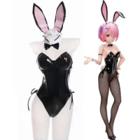 Disguise A Different World From Zero Ram Rem Cosplay Bunny Girl Suit Costume Sexy Black Outfit