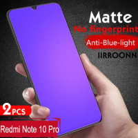 2Pcs/lot Screen Protector For Redmi Note 10 Pro Max Matte Anti Blue Light Tempered Glass For Redmi Note 9S Glass Redmi Note 9Pro