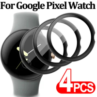 3D Curved Screen Protector for Google Pixel Watch Soft Fiber Protective Film Full Coverage for Google Pixel Watch Not Glass