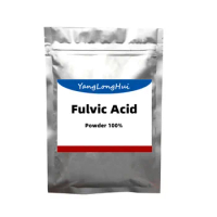 Fulvic Acid Powder 100% Water Soluble Organic Foliar Fertilizer Fulvic Acid with Low Price