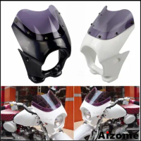 Motorcycle Front Headlight Fairing Retro Wind Screen Cover For CB50 DAX ST50 Benri 90 50 125 Benri Benri CD50 CD90 FTR 223 250