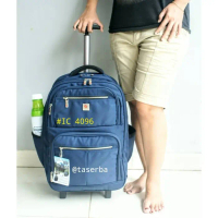 PROMO - RANSEL TROLLEY POLO INTERCLUB IC 4096 TAS BACKPACK TROLLY TRAVEL JUMBO
