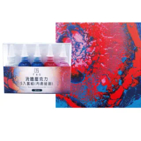 【F&G】流體壓克力5入套組 流胞動畫 細畫 邁阿密之夜 FGPP4001(附贈硅油包含一塊30cm方形畫布板)