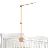 Baby Crib Mobile Arm,Wooden Baby Crib Mobile Arm - Rotating Baby Mobile Hanger Arm (33 inch, Natural