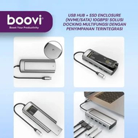 BOOVI UH002 M.2 SSD Enclosure USB-C External Hard Drive Case For Laptop PC Mac Ipad USB 3.0 5Gbps HD