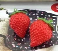 Food Plastic Simulation Arbutus Strawberry Fruit Household Decoration Model Children Play Toys Kitchen Toy Teaching Aids 2021