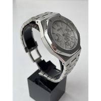[White Chrono AP Quartz 40mm] Custom Seiko Mod Watch |   Seiko Mod Wristwatch