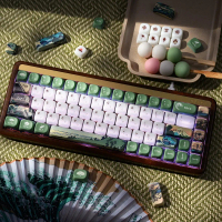 Keycap, ความรู้สึกหยก, คีย์แคป Qili Bin, โปรไฟล์ MOA, ทำจาก PBT, เหมาะสำหรับคีย์บอร์ดเครื่องกล, Woot