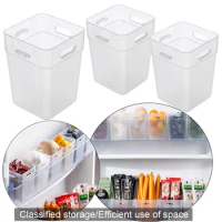 2Pcs/pack Refrigerator Side Door Storage Box Seasoning Sauce Condiment Storage Rack Household Fridge Classification Organizer