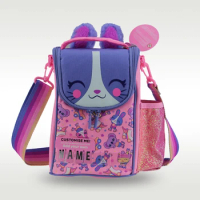 Australia Smiggle Original Children's Lunch Bag Girls Bento Bag Pink Rabbit Kawaii Crossbody Bags Tote Fruit Lunchbox 9 Inches