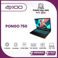 LAPTOP AXIOO PONGO 750 INTEL CORE I7 13620H RTX4050 6GB 16 GB 512 GB WINDOWS 11 PRO
