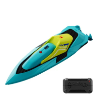 4DRC S5 Remote Control Boat 2.4GHz Remote Control Ship Double Propeller Motor Power Stunt Roll/Capsizing Reset Toy Gift