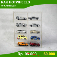 Acrylic Display Rack / Rak Display Akrilik / Hotwheel Tomica Diecast